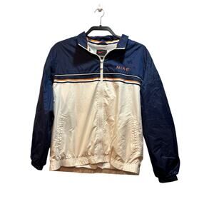 Vintage Nike windbreaker jacket blue white full zip youth medium adult small